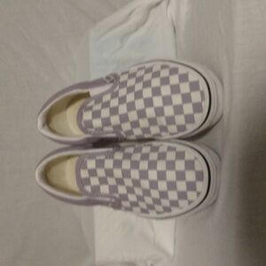 Purple checkered vans